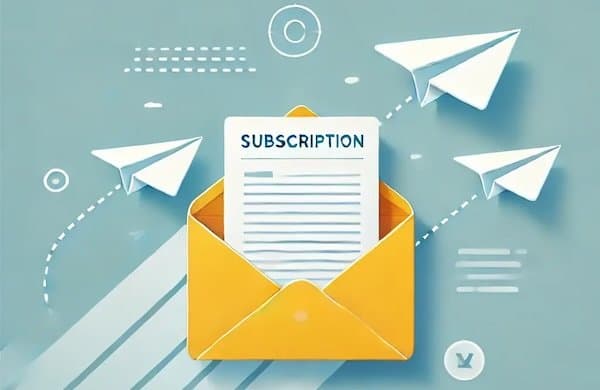 Newsletter subscription illustration